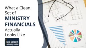 Church finance team reviewing reports together, representing clarity and organization in ministry bookkeeping.